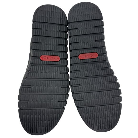 Vionic Uptown Ballet Flat Women Size 9 Black Leather Comfort Slip On Shoe - Picture 10 of 11